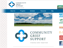 Tablet Screenshot of communitygriefsupport.org